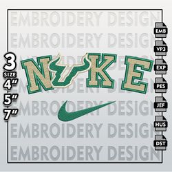 NCAA Embroidery Files, Nike  South Florida Bulls  Embroidery Designs,  South Florida Bulls, Machine Embroidery Files