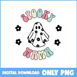 Spooky Mama Ghost Png, Ghost Png, Bat Png, Retro Halloween Png, Halloween Png, Cartoon Png, Png File