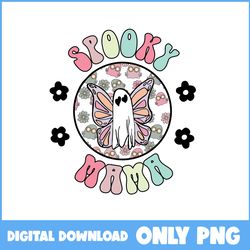 Spooky Mama Ghost Png, Ghost Png, Heart Png, Retro Halloween Png, Halloween Png, Cartoon Png, Png File