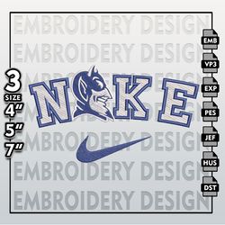 NCAA Embroidery Files, Nike Duke Blue Devils Embroidery Designs, Duke Blue Devils, Machine Embroidery Files