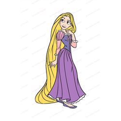Rapunzel Thinking Tangled SVG, svg, dxf, Cricut, Silhouette Cut File, Instant Download