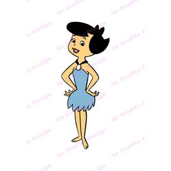 Betty Rubble The Flintstones SVG 3, svg, dxf, Cricut, Silhouette Cut File, Instant Download