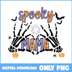 Spooky Mama Ghost Png, Mama Png, Ghost Png, Pumpkin Png, Retro Halloween Png, Halloween Png, Cartoon Png, Png File