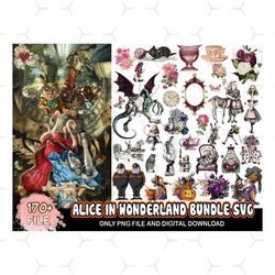 170 Alice In Wonderland Bundle Svg, Disney Svg, Alice Svg