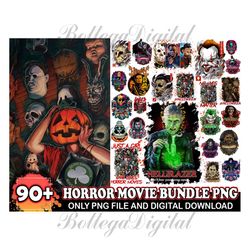 90 Bundle Halloween Png, Horror Movies Characters Png