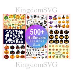 Halloween Element svg bundle, Ghosts, Pumpkin svg Bundle, bundle svg for Cricut, Halloween svg designs, Digital download
