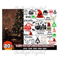 20 Harry Potter Christmas Bundle, Christmas Svg, Hogwarts Svg, Hogwarts House Svg, Harry Potter Vector, Harry Potter Cli