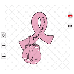 Fight Like A Girl, Breast Cancer Gift, Breast Cancer Svg, Ca
