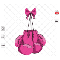 Pink Boxing Gloves, Breast Cancer Svg, Cancer Awareness, Can