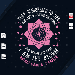 Pink Warrior, Breast Cancer Gift, Breast Cancer Svg, Cancer