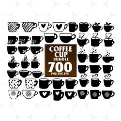 700 files coffee cup bundle svg, coffee svg, mega bundle, coffee cup designs, coffee quote, coffee lover gift, coffee tr