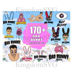 170 Bad Bunny Svg Bundle, Bad Bunny Svg, Bad Bunny Bundle, Bad Bunny Rapper, Bad Bunny Png, Bad Rabbit Svg, Bundle Logo