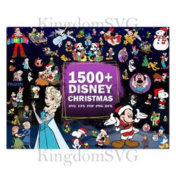 1500 Files Mega Bundle Disney Christmas SVG, Christmas Svg, Disney Svg