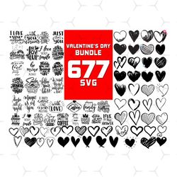 677 Files Valentines Day Bundle Svg, Valentine Svg, Valentines Day, Love Svg, Love Quote Svg, Cupid Svg, Heart Svg, Xoxo