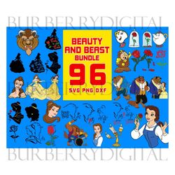96 Files Beauty And The Beast Bundle Svg, Disney Svg, Cartoon Svg, Belle Clipart, Belle Svg, Beauty Clipart, Beauty Beas
