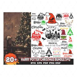20 Harry Potter Christmas Bundle, Christmas Svg, Hogwarts Svg, Hogwarts House Svg, Harry Potter Vector, Harry Potter Cli