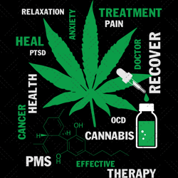 Cannabis Svg, Trending Svg, Therapy Svg, Recover Svg, R