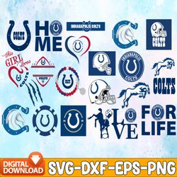 Bundle 21 Files Indianapolis Colts Football team Svg, Indianapolis Colts Svg, NFL Teams svg, NFL Svg, Png, Dxf, Eps,