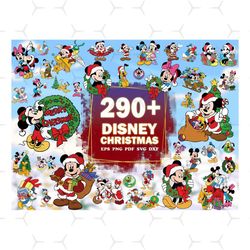 290 Files Christmas Mickey Disney Svg Bundle, Christmas Svg