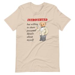 Introverted Unisex t-shirttiktoktrend,grimace,milkshake,funny meme