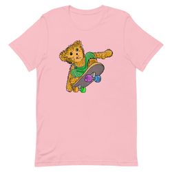 Skateboarding Bear  Unisex t-shirttiktoktrend,grimace,milkshake,funny meme