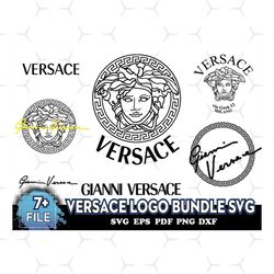 Versace Logo Bundle Svg, Brand Logo Svg, Versace Bundle Svg, Logos Svg
