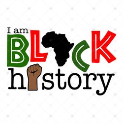 Black Girl I Am Black History African Pride Svg