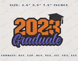 2023 Graduate Embroidery Designs, Back To School Embroidery Designs, School Life Embroidery, Teacher Day Designs,