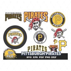 10 FILE Pittsburgh Pirates Svg Bundle