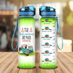 the best memories are made camping water bottle camping picnic bottle friends gift sport water bottle plastic 32oz