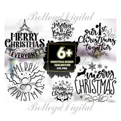 Christmas Design Sublimation SVG Bundle, Christmas Svg, Xmas Svg, Christmas Cut Files, Merry Christmas Svg