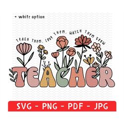 Custom Teacher Sweatshirt Png, Personalized Teaching Gift, Customized Teachers Svg, Teacher Appreciation Gifts, Spring B