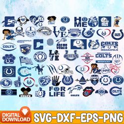 Bundle 64 Files Indianapolis Colts Football Team Svg, Indianapolis Colts Svg, NFL Teams svg, NFL Svg, Png, Dxf, Eps, Ins