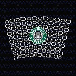 Full Wrap Template For Starbucks Cup Svg, Trending Svg, Starbucks Wrap Svg, Starbucks Full Wrap, Starbucks Cup Svg