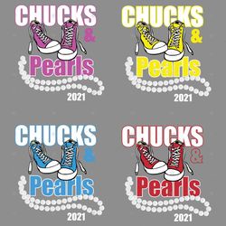 Chucks And Pearls 2021 Svg Bundle, Trending Svg, Kamala Harris Svg, VP 2021 Svg, Madam VP Svg, Chucks And Pearls, Conver