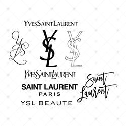 YSL Yves Saint Laurent Bundle Svg, Trending Svg, YSL Svg, YSL Logo Svg, YSL Brand Svg, Saint Laurent Svg, YSL Beaute Svg