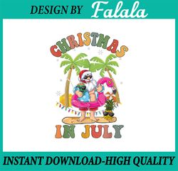 Christmas In July Santa Summer Beach Vacation Png, Lake time Png, Beach Christmas Png, Digital Download