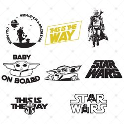 Star Wars Bundle Svg, Star Wars Svg, Star Wars Bundle, Star Wars Logo, Star Wars Clipart, Star Wars Vector, Baby Yoda Sv
