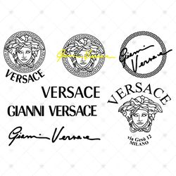 Versace Logo Svg Bundle, Trending Svg, Versace Svg, Gianni Versace Svg, Versace Logo Svg, Gianni Versace Logo, Versace M