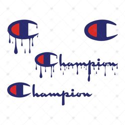 Dripping Champion Logo Svg Bundle, Trending Svg, Champion Logo Svg, Champion Brand Svg, Champion Fashion Svg, Brand Logo