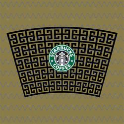 Givenchy Full Wrap For Starbucks Cup Svg, Trending Svg, Givenchy Starbucks, Starbucks Wrap Svg, Givenchy Wrap Svg