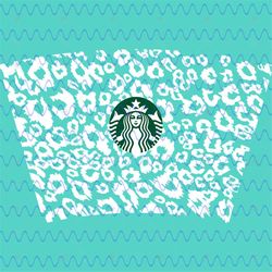Full Wrap Leopard Print For Starbucks Cup, Starbucks Cold Cup SVG, Cheetah Cup Full Wrap svg, Cheetah Print svg Starbuck