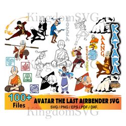 100 Avatar The Last Airbender Svg, Aang Svg, Anime Svg, Manga Svg