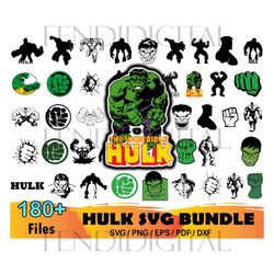 180 Hulk Svg Bundle, Marvel Svg, Avengers Svg, Super Hero Svg