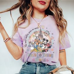 Disney Comfort colors shirt, Vintage Walt Disney World Shirt, Classic Mickey and Friends, Disney Family Shirt,Disneyworl