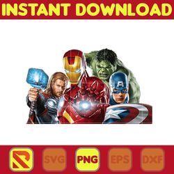 Avengers PNG, Marvel Clipart png, Super Heroes, Iron Man, Captain America, Hulk, Thor, Hawkeye, Spider Man Png (203)