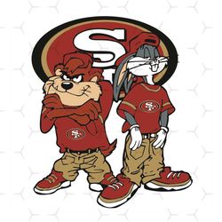 Looney Tunes Hip Hop San Francisco 49ers Svg, Sport Svg, San Francisco 49ers Svg, San Francisco 49ers Football Team Svg,