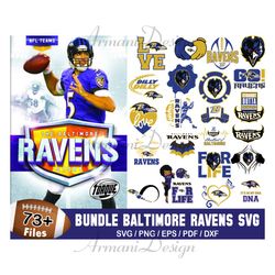 73 Designs Baltimore Ravens Football Svg Bundle, Ravens Girl Svg