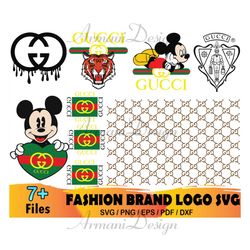 7 Gucci Bundle Svg, Brand Logo Svg, Gucci Svg, Gucci Logo Svg