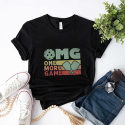 one more game pickleball shirt, gift for her, gift for him, pickleball gifts, sport tshirt, sport graphic tees, sport te